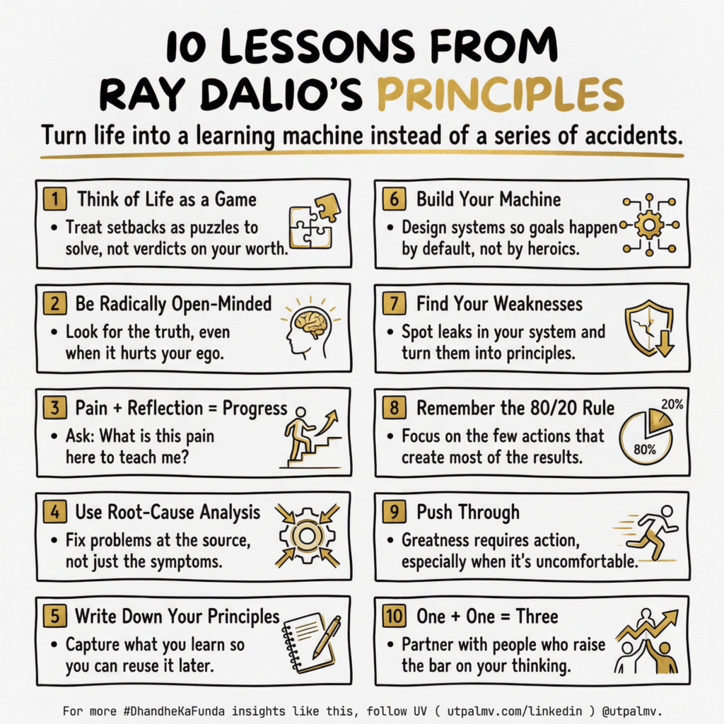 10 Lessons From Ray Dalio's Principles: A Visual Summary for Better Decision Making and Systems Thinking